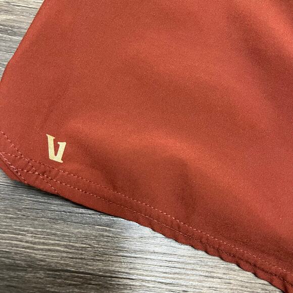 Vuori Clementine Womens Running Shorts Brown Orange Rust 2.5” Inseam Lined Sz XS - Picture 5 of 7